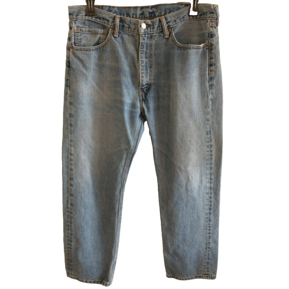 Levi’s Men’s 505 Jeans Regular Straight Leg Cotton Lesotho Medium Wash 38x29